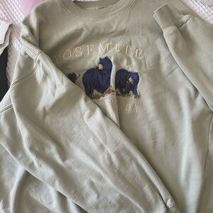 Brandy Melville Olive Green Yosemite Sweater
